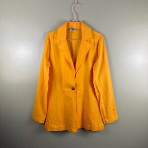 Show Me Your Mumu Artemis Blazer Canary Yellow Linen Mix Small